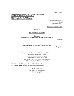 [2012] EWHC 3562 (Admin)