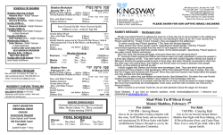 Bulletin - Kingsway Jewish Center