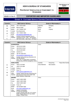 Kenya Customer Service Centres