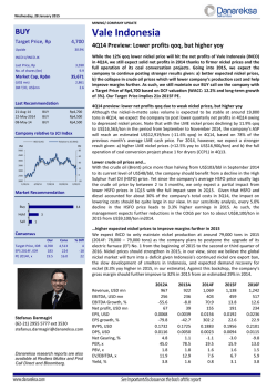 Vale Indonesia - Danareksa Sekuritas Online Trading