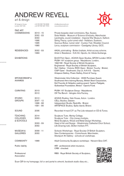 CV - Andrew Revell