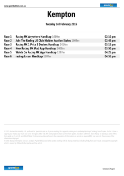 Kempton Form Guide - Amazon Web Services