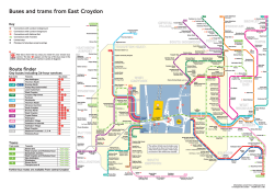 Buses and trams from East Croydon