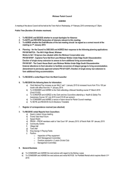 Wickwar PC Agenda February 2015 (0)