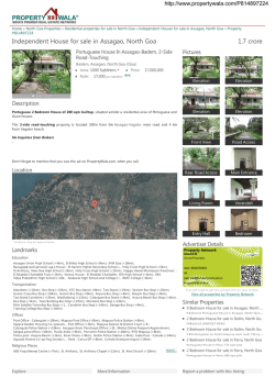 Independent House for sale in Assagao, North Goa