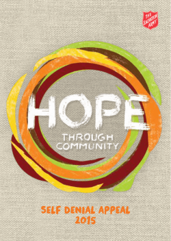 SD 2015 Booklet web - Self denial appeal 2015