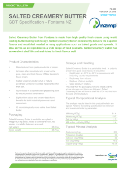 Butter Salted-NZ - GlobalDairyTrade