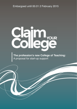 proposal released today