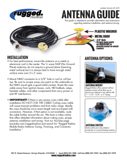 Antenna Tuning Chart