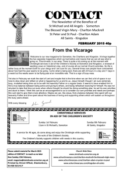 CONTACT - St Michael and All Angels Church, Somerton