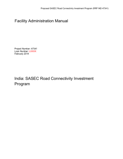 47341-001: South Asia Subregional Economic Cooperation Road