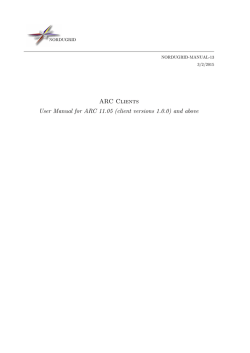 ARC Clients User Manual