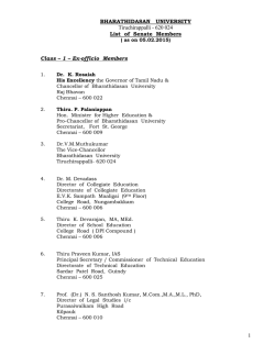 Senate - Bharathidasan University