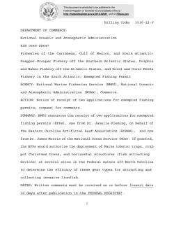 1 Billing Code: 3510-22-P DEPARTMENT OF COMMERCE National