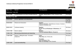DRAFT Conference programme - Chartered Institute of Arbitrators