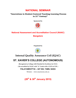 Seminar On Innovations in Student