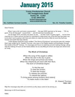 (518) 399-8782 The Work of Christmas When the song of the an