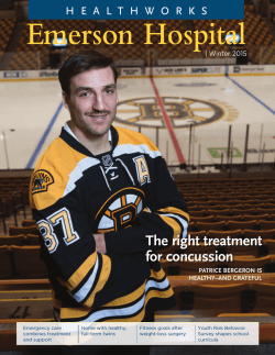 healthworks - Robert C. Cantu MD