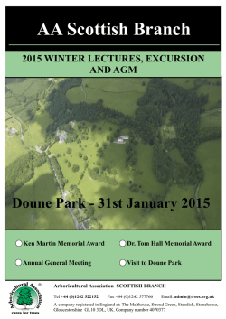 Download the flyer - Arboricultural Association