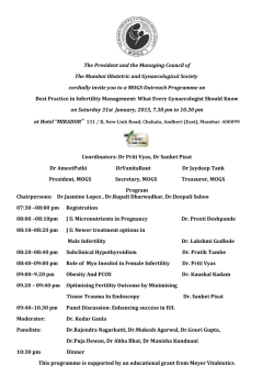 MOGS Outreach Programme on Best Practice in