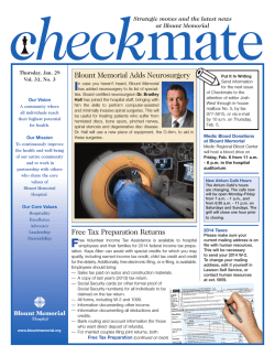 checkmate - Blount Memorial Hospital