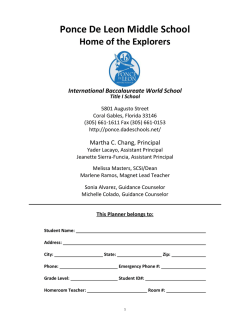 Ponce de Leon Middle School - Miami