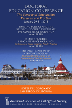 DOCTORAL EDUCATION CONFERENCE