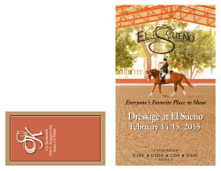 Dressage at El Sue&ntilde;o Dressage at El Sue&ntilde;o