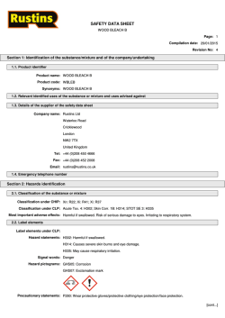 Health and Safety Data