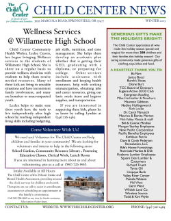 The Child Center Newsletter!!!