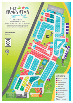 MAP LEGEND - Port Broughton Caravan Park