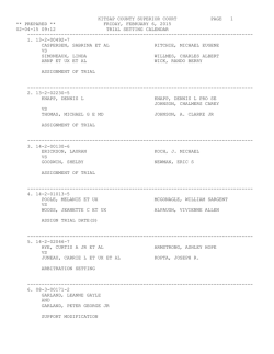 Trial Setting - Kitsap County Government