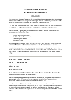 THE PENNINE ACUTE HOSPITALS NHS TRUST NORTH