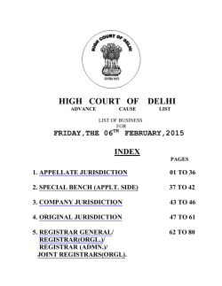 HIGH COURT OF DELHI