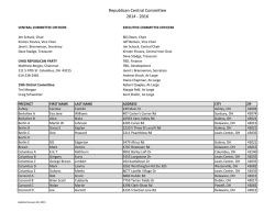 Republican Central Committee 2014 - 2016