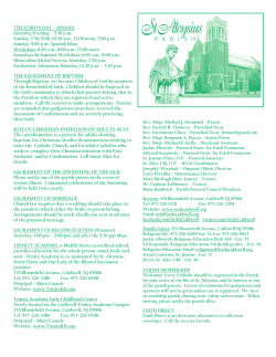 February 1, 2015 - Saint Aloysius Parish