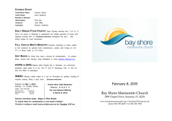 To View - Bay Shore Mennonite Church