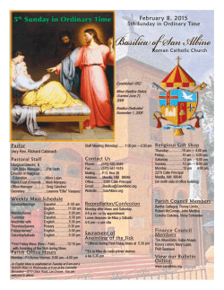 February 1, 2015 - Basilica of San Albino