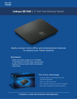 Linksys SE1500 | 5-Port Fast Ethernet Switch