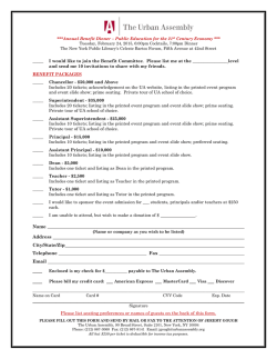 _____ I would like to join the Benefit Committee. Please list me at