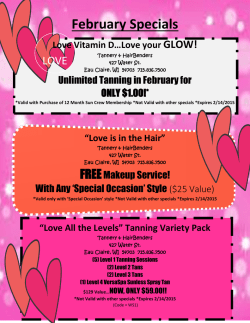 February Specials - The Tannery and Hairbenders