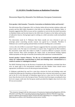 Summary of discussion, Radiation Protection Session INLA Buenos