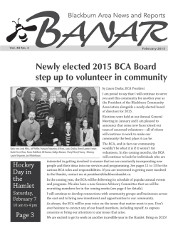 February 2015 - Budd Publishing and Graphic Design