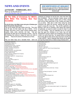 NEWS AND EVENTS - Masonic Home for Children at Oxford