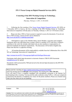 Meeting Announcement