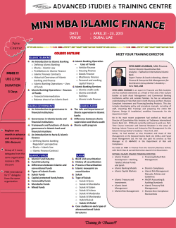 mini mba islamic finance