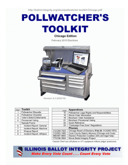 Chicago Edition - Illinois Ballot Integrity Project