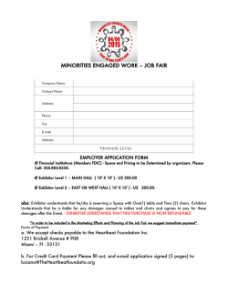 MI-E Exhibitor Application / Download PDF