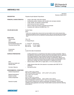 Amershield VOC Data Sheet - Pacific Southwest Coatings