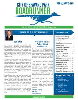 Shavano Park newsletter